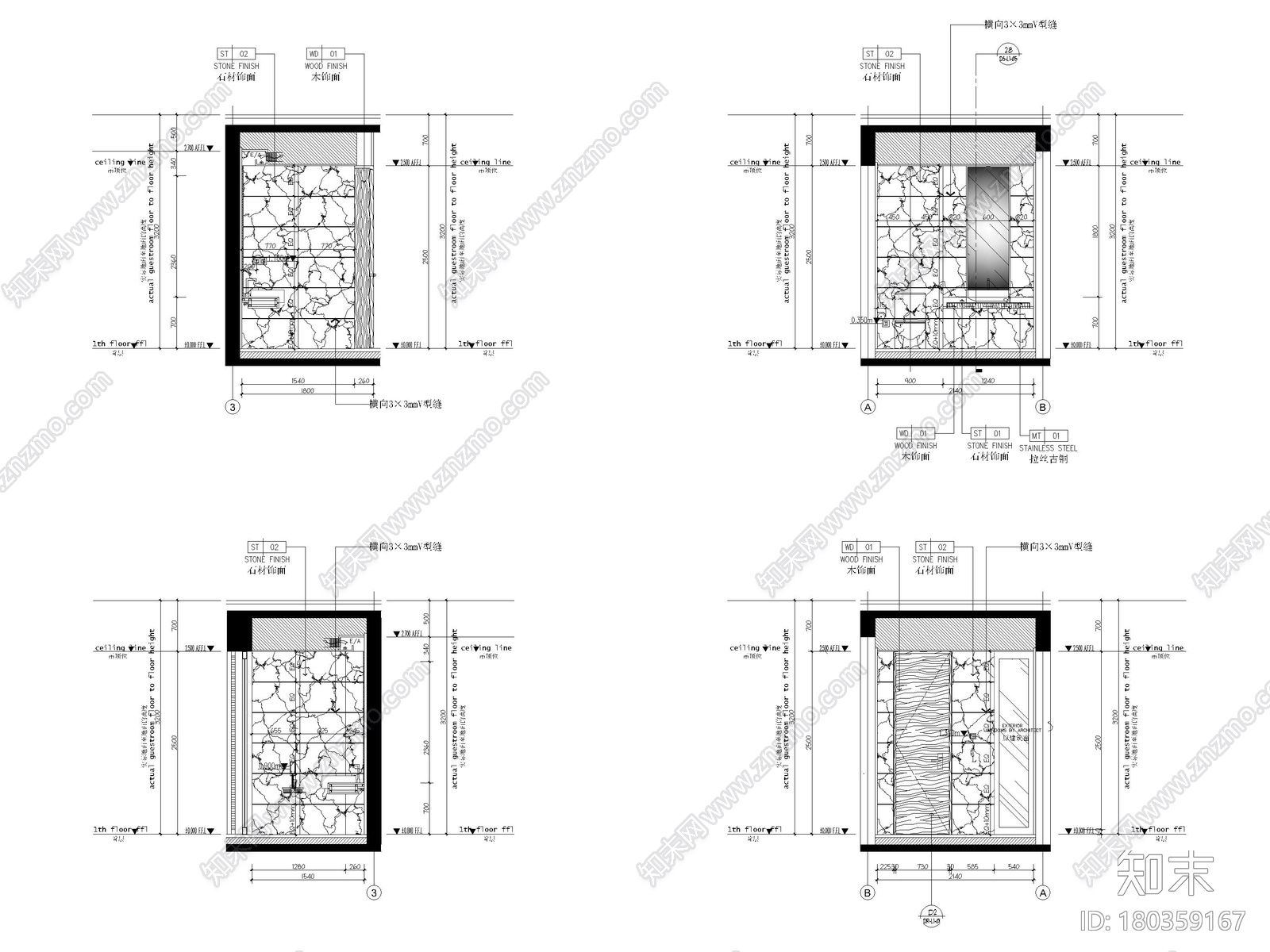 [丽江]复华度假世界57㎡联排别墅装修施工图施工图下载【ID:180359167】