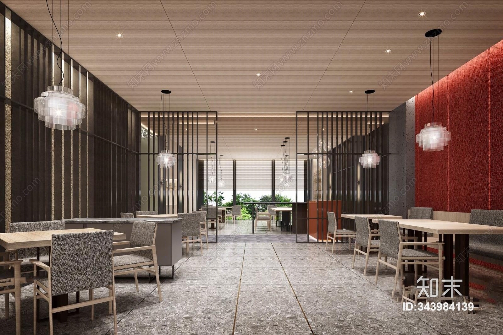 北欧风休闲茶餐厅3D模型下载【ID:343984139】