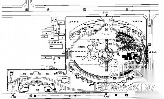 上海小区会所周边景观施工图cad施工图下载【ID:166549197】