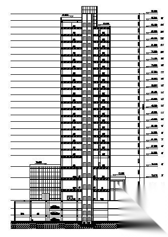 淮海某国际广场二期建筑设计方案文本cad施工图下载【ID:167940122】