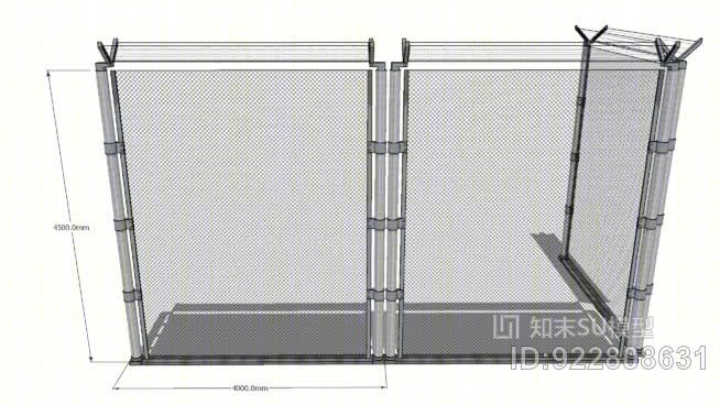 安全围栏SU模型下载【ID:922808631】