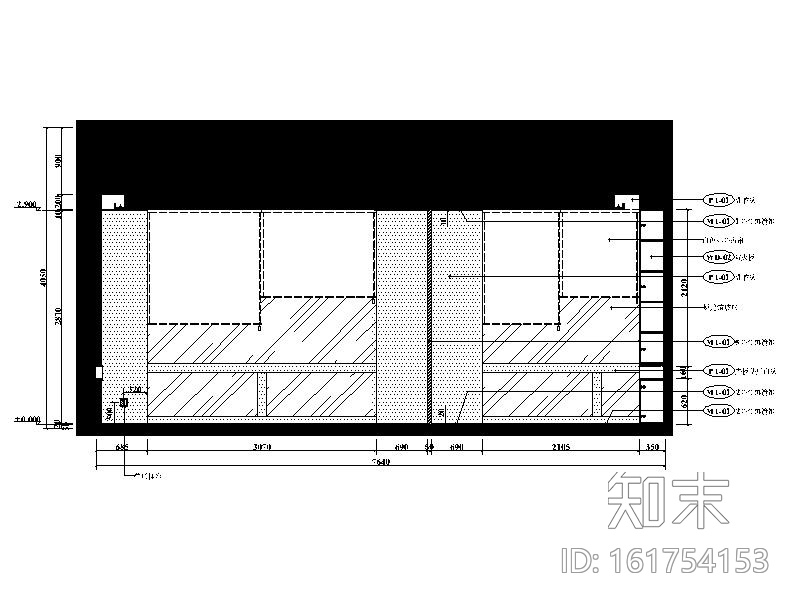 [深圳]知名证券所办公室室内设计施工图cad施工图下载【ID:161754153】