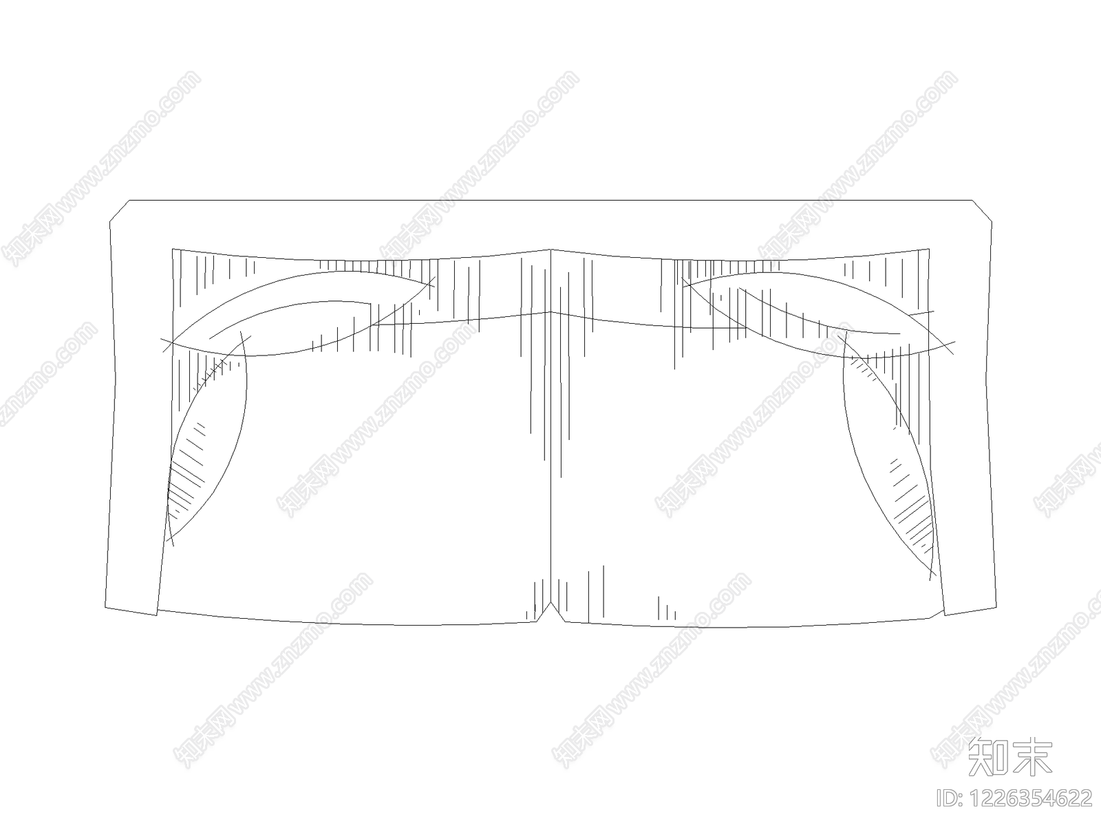 沙发cad施工图下载【ID:1226354622】