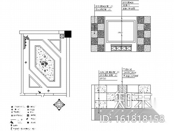 某欧式简约时尚KTV设计装修图（含效果）cad施工图下载【ID:161818158】