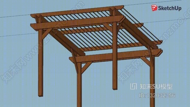 棚架SU模型下载【ID:132032356】