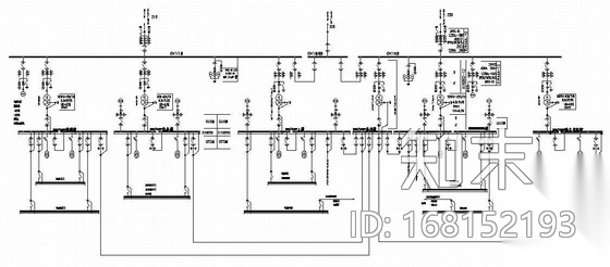 某工厂6kV高压一次系统及平面图cad施工图下载【ID:168152193】