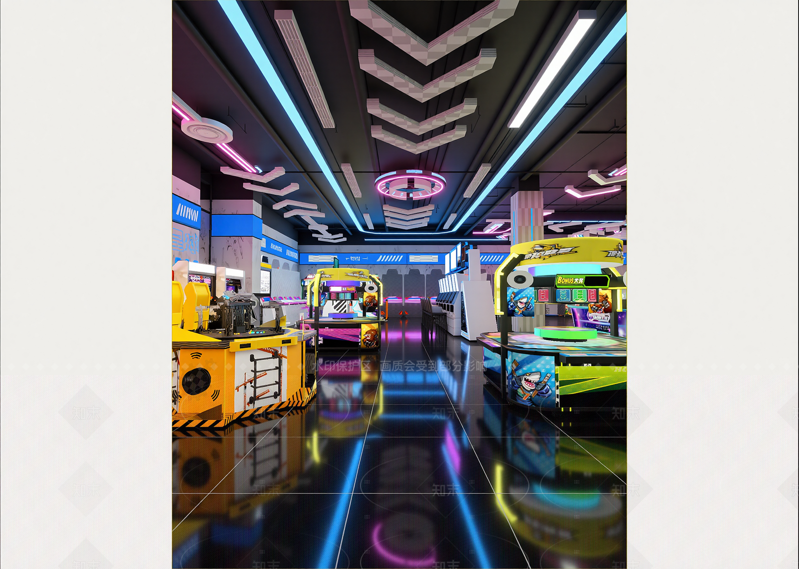 工业网吧网咖3D模型下载【ID:1214952314】