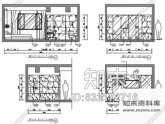 图块/节点酒店豪华套房卫生间立面图cad施工图下载【ID:832172716】