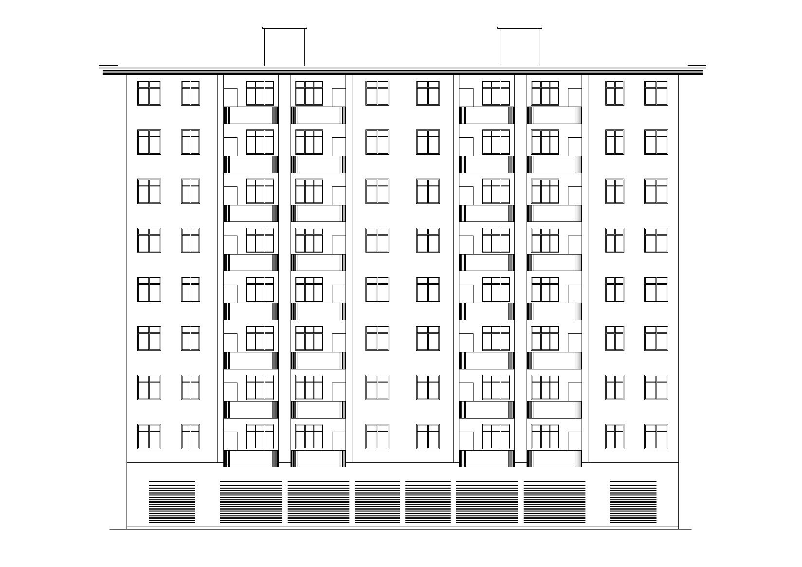 L型坡屋顶阁楼小高层安置住宅楼建筑施工图施工图下载【ID:166451123】