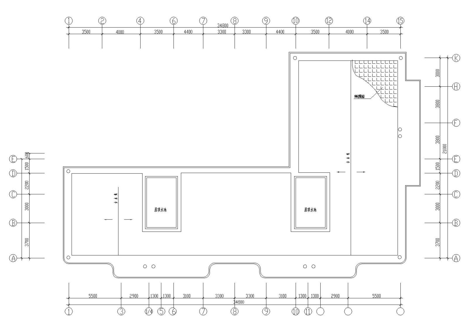 L型坡屋顶阁楼小高层安置住宅楼建筑施工图施工图下载【ID:149551175】