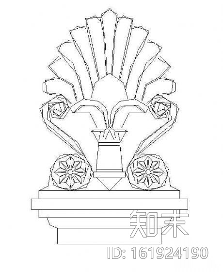 欧式雕花图块14cad施工图下载【ID:161924190】