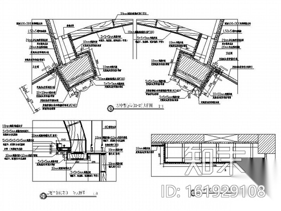 [吉林]豪华典雅五星级酒店蒙古包间装修施工图（含效果）cad施工图下载【ID:161929108】
