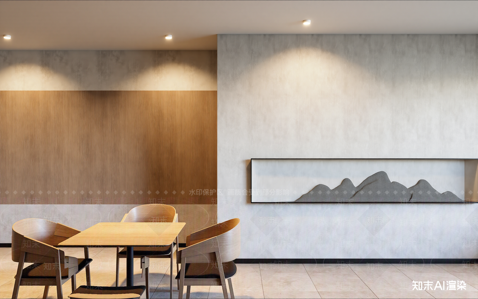 新中式咖啡厅3D模型下载【ID:1214140572】