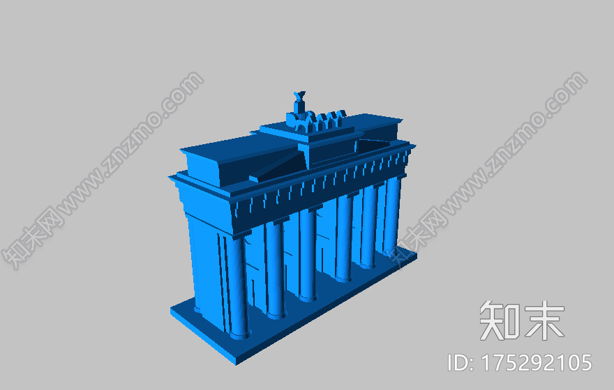 德国的勃兰登堡门3d打印模型下载【ID:175292105】