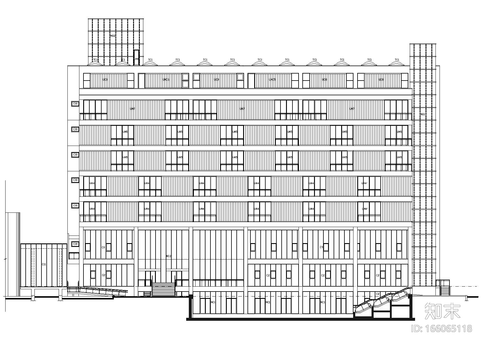 [上海]同济大学建筑城规学院楼工程项目图纸cad施工图下载【ID:166065118】