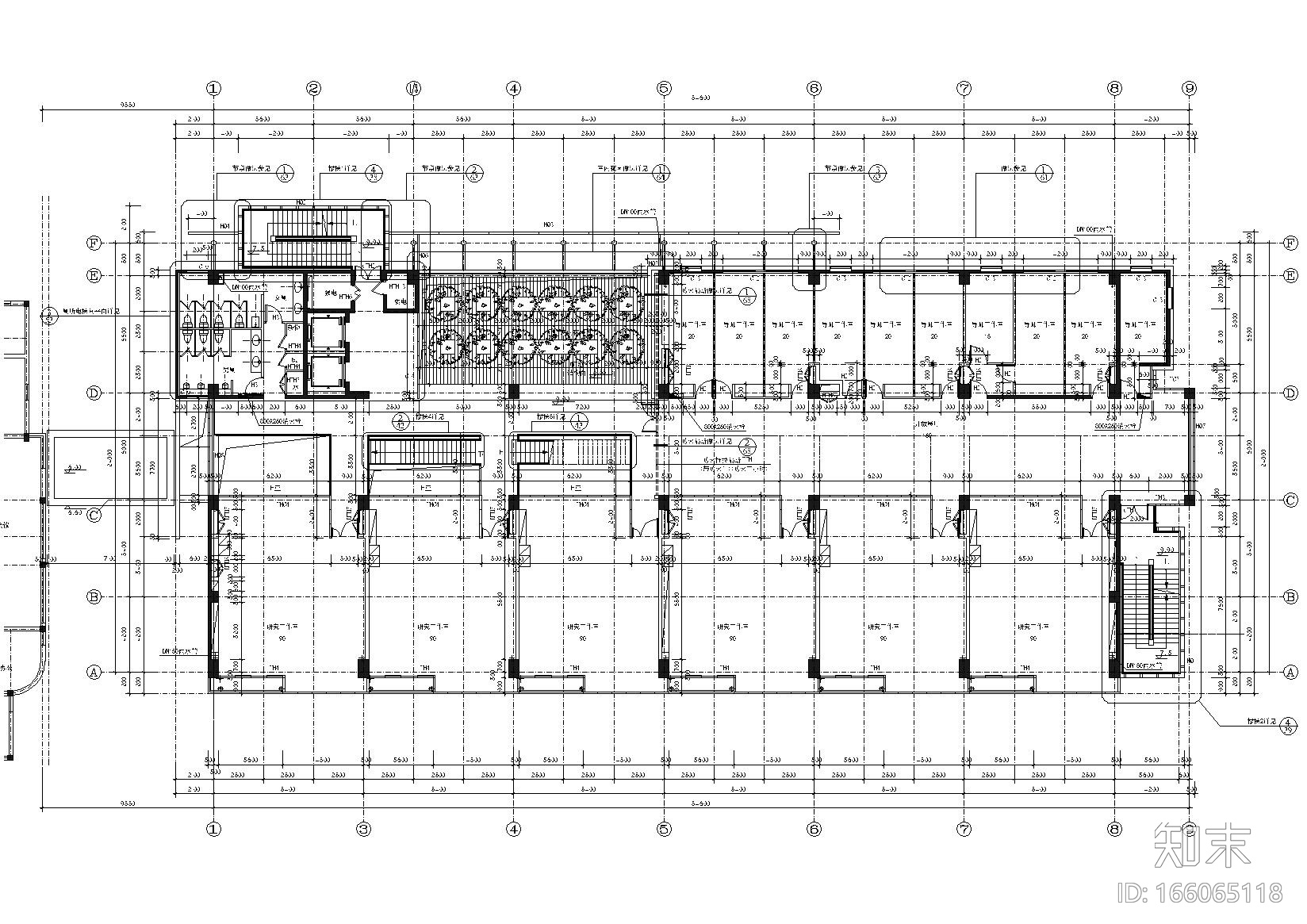 [上海]同济大学建筑城规学院楼工程项目图纸cad施工图下载【ID:166065118】