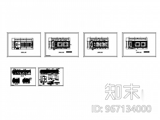 [沈阳]某大学大会议室施工图cad施工图下载【ID:967134000】