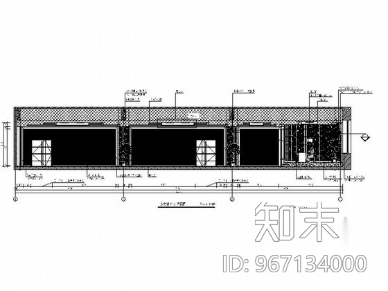 [沈阳]某大学大会议室施工图cad施工图下载【ID:967134000】