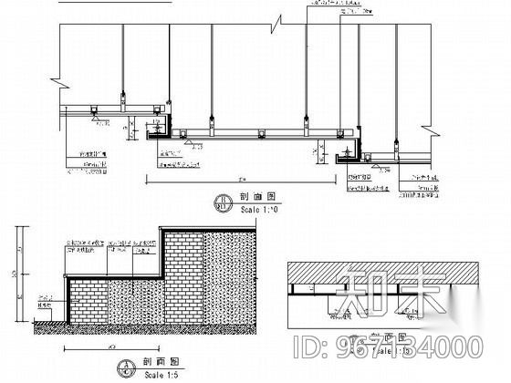 [沈阳]某大学大会议室施工图cad施工图下载【ID:967134000】