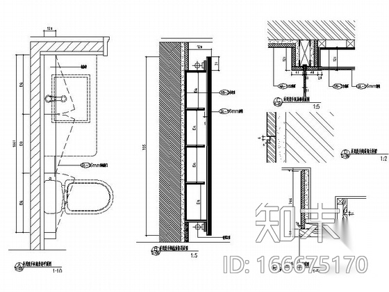 [广东]名城小区现代风格三居室样板间室内设计装修施工图cad施工图下载【ID:166675170】