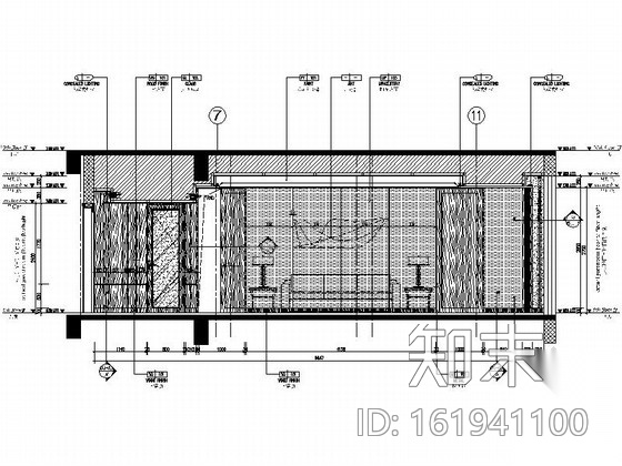 [江苏]高档商务酒店套房室内装修施工图（含效果）cad施工图下载【ID:161941100】