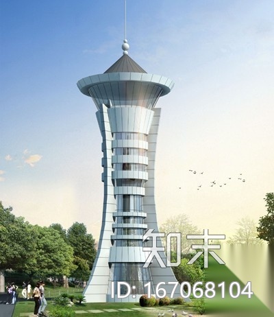 [安徽]某中学观光塔外立面装饰工程幕墙结构施工图cad施工图下载【ID:167068104】