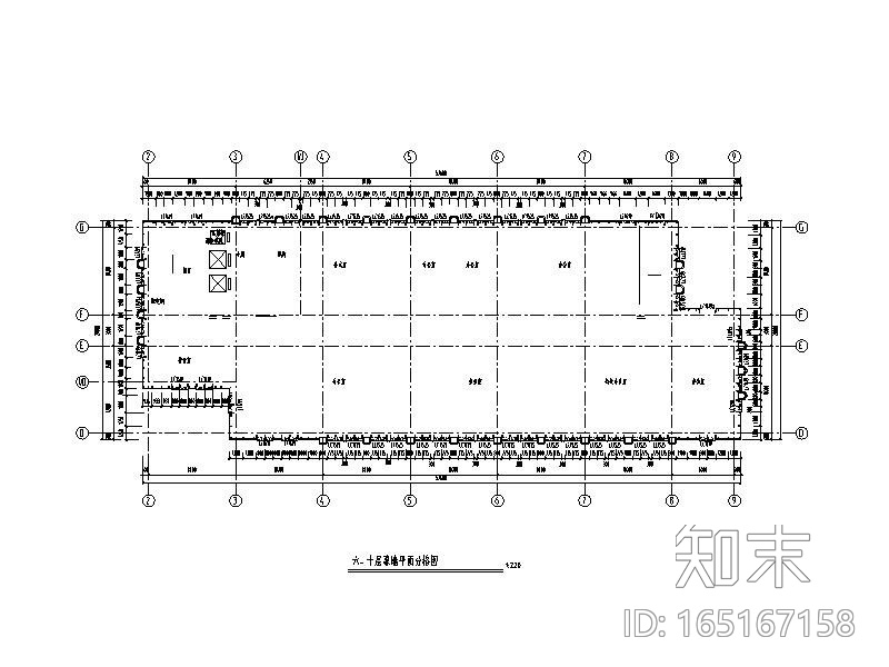 12层银行办公楼石材及玻璃幕墙施工图2013cad施工图下载【ID:165167158】
