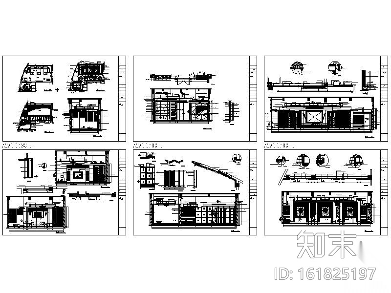 奢华KTV包间装修图cad施工图下载【ID:161825197】