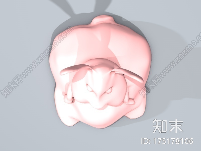 胖胖的兔子奔奔3d打印模型下载【ID:175178106】