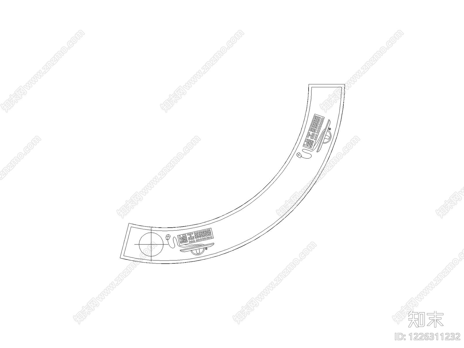 桌子cad施工图下载【ID:1226311232】