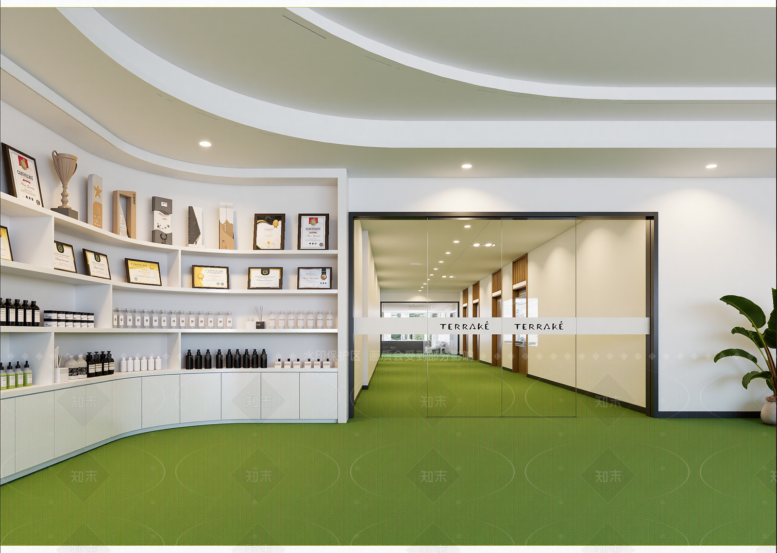 现代化妆品展台3D模型下载【ID:1214976163】