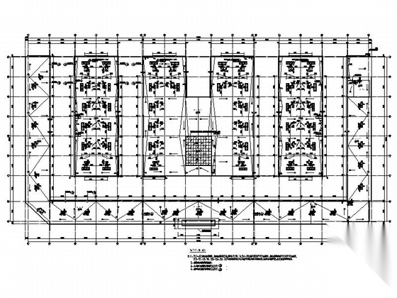 [广西]五层现代风格商贸物流城建筑施工图（知名设计院）cad施工图下载【ID:166569156】