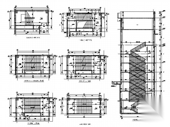 [广西]五层现代风格商贸物流城建筑施工图（知名设计院）cad施工图下载【ID:166569156】