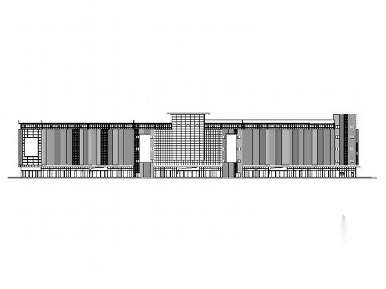 [广西]五层现代风格商贸物流城建筑施工图（知名设计院）cad施工图下载【ID:166569156】