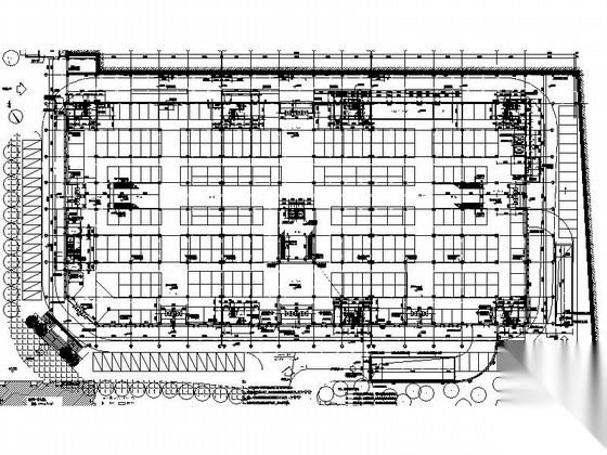 [广西]五层现代风格商贸物流城建筑施工图（知名设计院）cad施工图下载【ID:166569156】