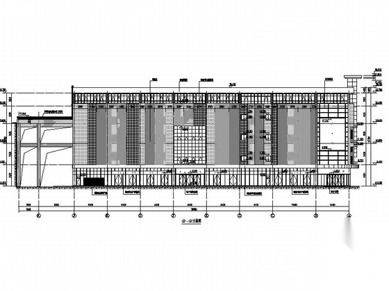 [广西]五层现代风格商贸物流城建筑施工图（知名设计院）cad施工图下载【ID:166569156】