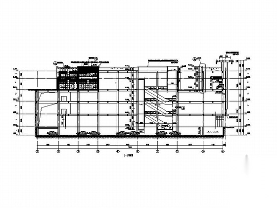 [广西]五层现代风格商贸物流城建筑施工图（知名设计院）cad施工图下载【ID:166569156】