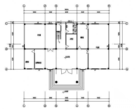 某法庭三层建筑方案图cad施工图下载【ID:151432169】