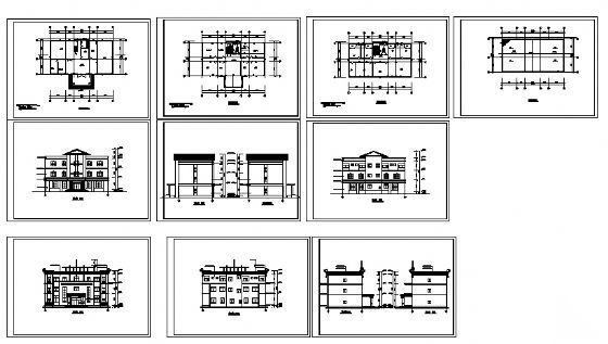某法庭三层建筑方案图cad施工图下载【ID:151432169】