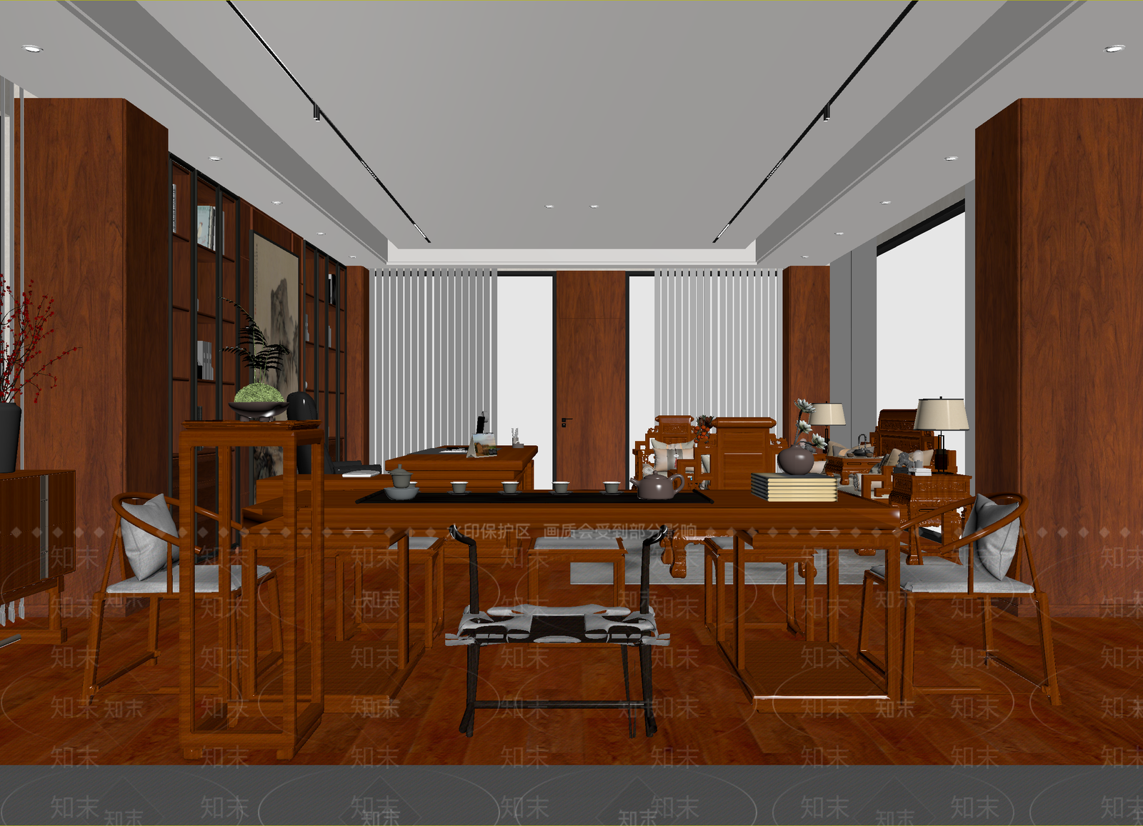 中式茶馆3D模型下载【ID:1215091688】