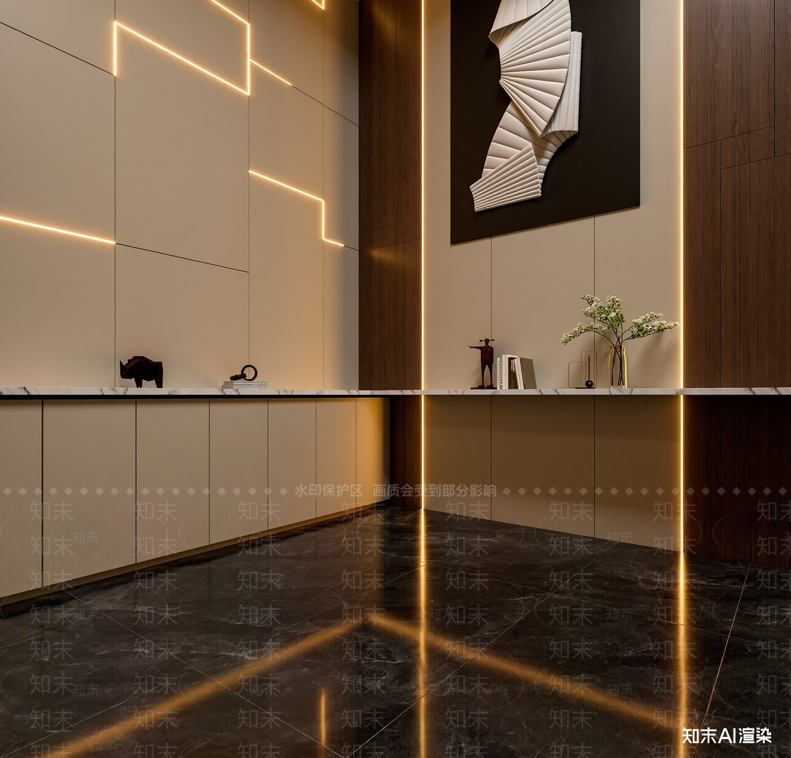 现代玄关3D模型下载【ID:1222080811】
