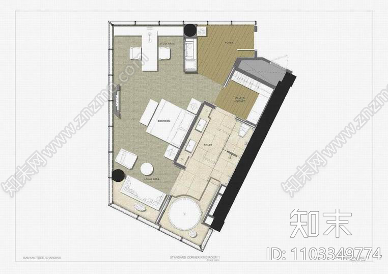 LTW--中国上海北外滩悦榕庄客房区设计方案文本下载【ID:1103349774】