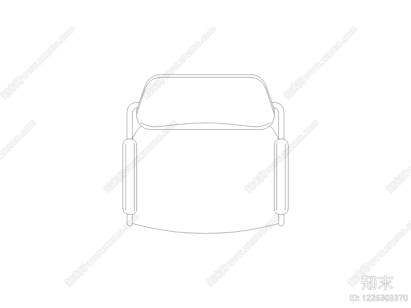 椅子cad施工图下载【ID:1226303370】