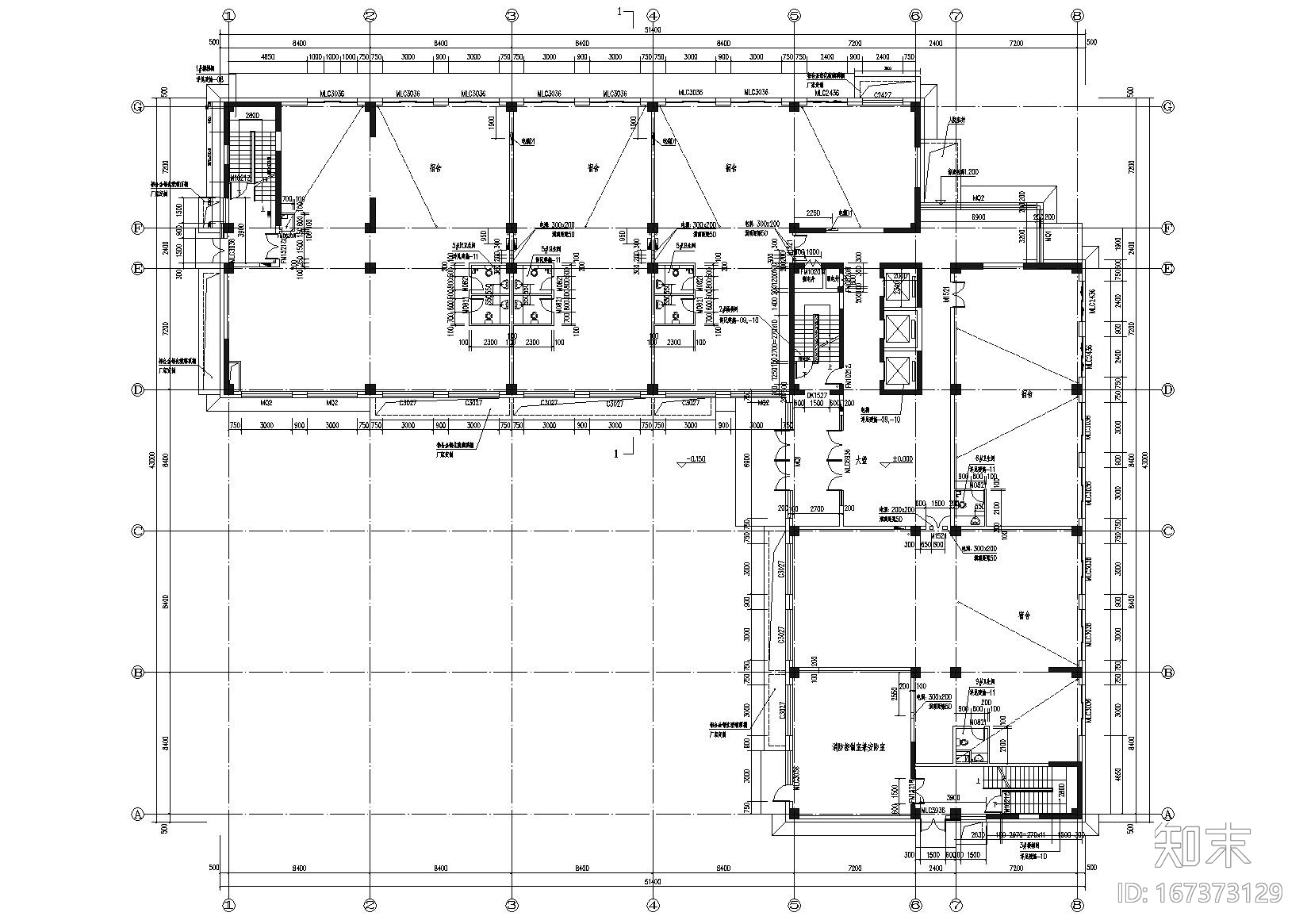 [北京]昌平区中科创新园区建筑项目施工图cad施工图下载【ID:167373129】