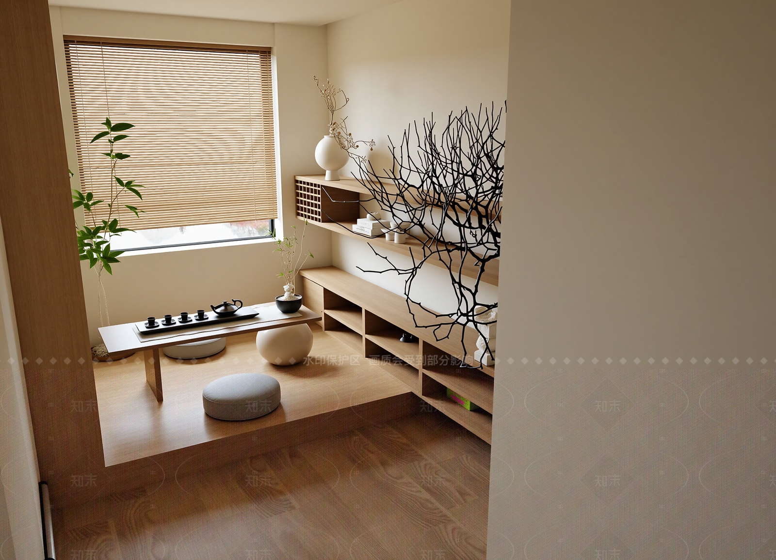 日式茶室3D模型下载【ID:1214573763】