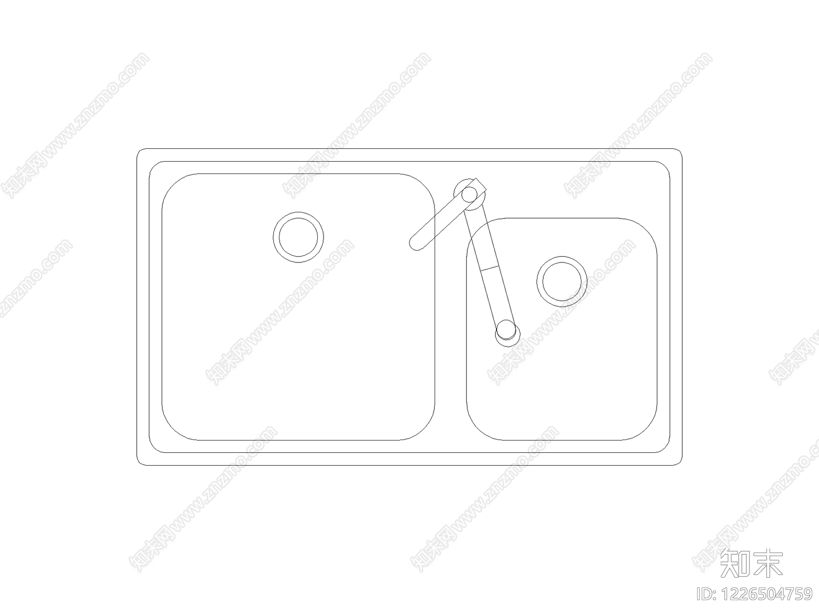 厨房设施cad施工图下载【ID:1226504759】