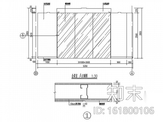 [河北]汽车集团现代风格办公楼装修施工图（含效果）cad施工图下载【ID:161800106】