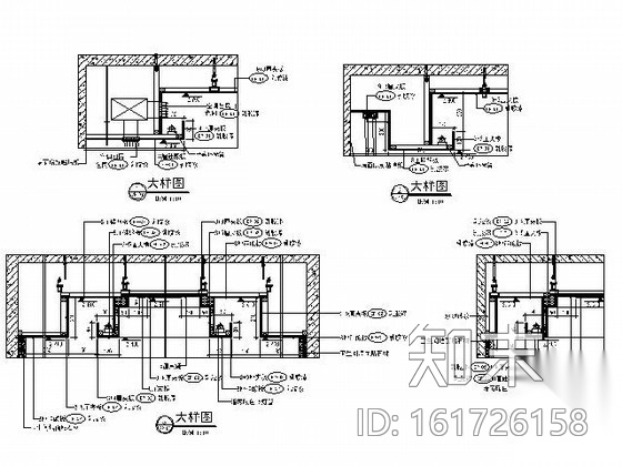 [安徽]豪华住宅样板房N96施工图（含实景）cad施工图下载【ID:161726158】