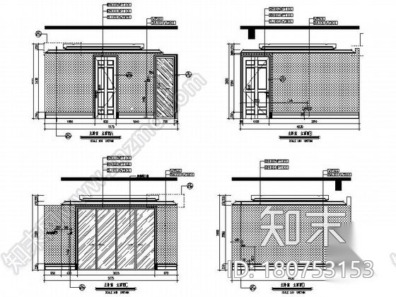 [山东]精装欧式豪华样板间装修施工图(含实景)cad施工图下载【ID:180753153】