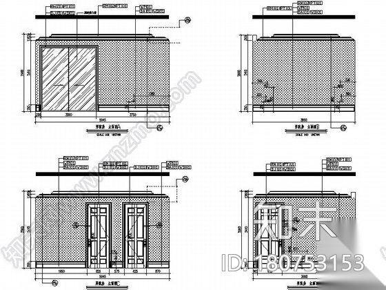 [山东]精装欧式豪华样板间装修施工图(含实景)cad施工图下载【ID:180753153】